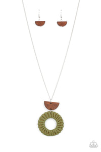 PRE-ORDER - Paparazzi Homespun Stylist - Green - Necklace & Earrings - $5 Jewelry with Ashley Swint