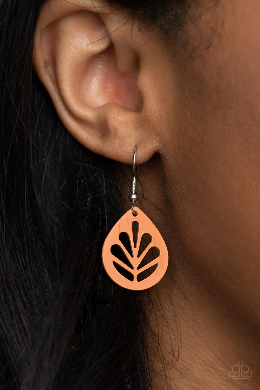 PRE-ORDER - Paparazzi LEAF Yourself Wide Open - Orange - Earrings - $5 Jewelry with Ashley Swint