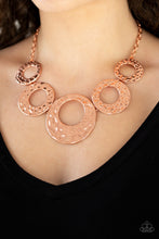 Load image into Gallery viewer, Paparazzi Mildly Metro - Copper - Hammered Circles - Necklace &amp; Earrings - $5 Jewelry with Ashley Swint