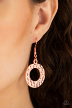 Load image into Gallery viewer, Paparazzi Mildly Metro - Copper - Hammered Circles - Necklace &amp; Earrings - $5 Jewelry with Ashley Swint