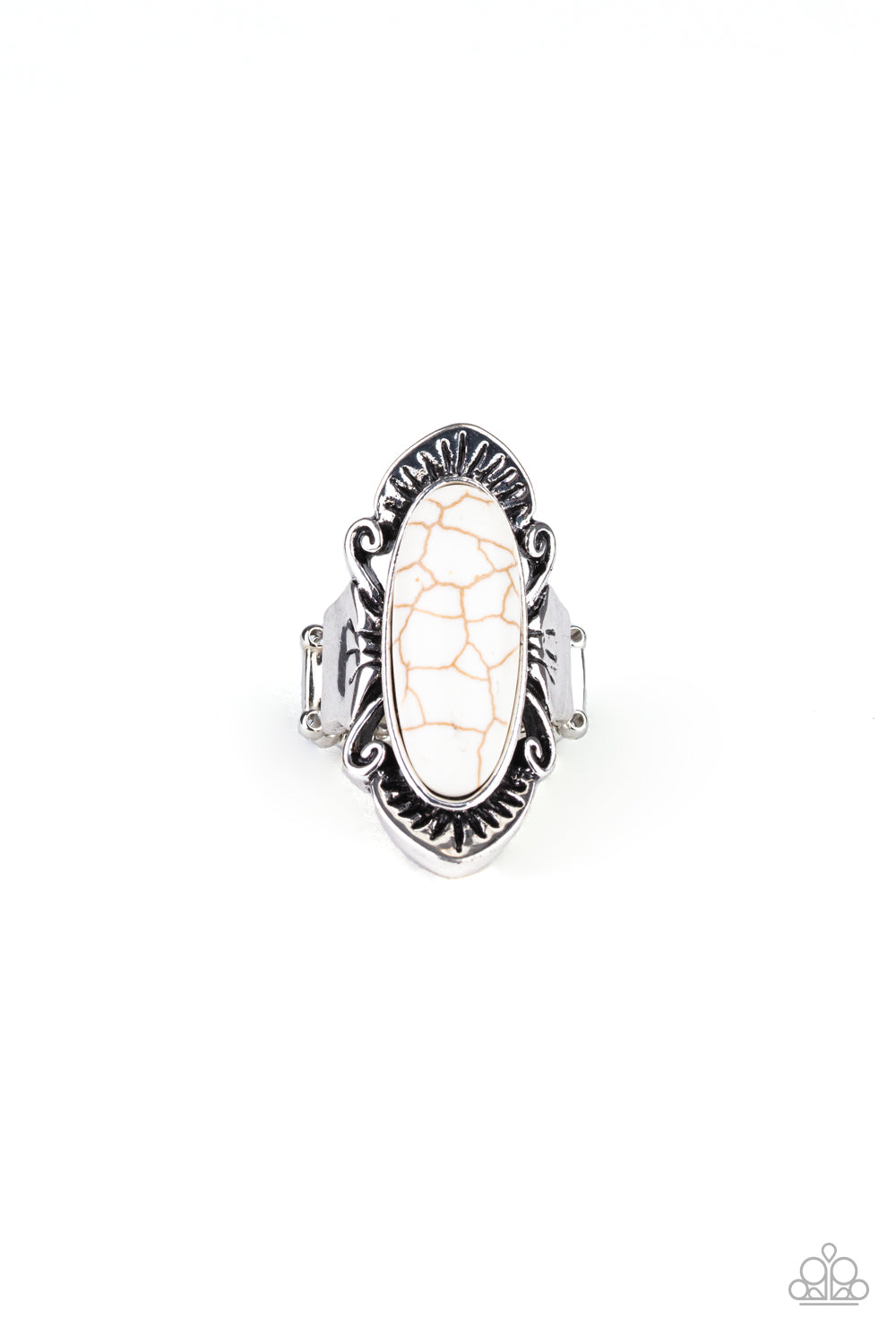 Paparazzi Mineral-Monger - White Stone - Ring - $5 Jewelry with Ashley Swint