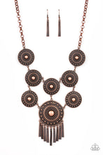 Load image into Gallery viewer, PRE-ORDER - Paparazzi Modern Medalist - Copper - Necklace &amp; Earrings - $5 Jewelry with Ashley Swint