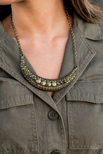 Load image into Gallery viewer, Paparazzi Moon Child Magic - Brass - Necklace - Trend Blend / Fashion Fix Exclusive - August 2020 - $5 Jewelry with Ashley Swint