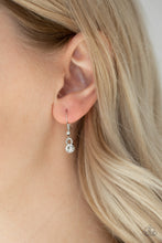 Load image into Gallery viewer, Paparazzi Notorious Noble - Black Teardrop Gem - White Rhinestones - Necklace &amp; Earrings - $5 Jewelry with Ashley Swint