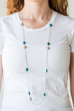 Load image into Gallery viewer, Paparazzi Pacific Piers - Multi - Blue, Brown and Green Beads - Necklace and matching Earrings - $5 Jewelry With Ashley Swint