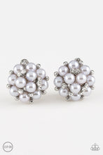 Load image into Gallery viewer, Paparazzi Par Pearl - Silver Pearls - Clip on - Earrings - $5 Jewelry with Ashley Swint