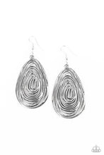 Load image into Gallery viewer, Paparazzi Rural Ripples - Silver - Earrings - $5 Jewelry with Ashley Swint