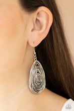 Load image into Gallery viewer, Paparazzi Rural Ripples - Silver - Earrings - $5 Jewelry with Ashley Swint