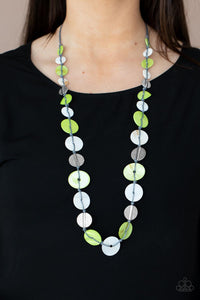 PRE-ORDER - Paparazzi Seashore Spa - Green - Necklace & Earrings - $5 Jewelry with Ashley Swint