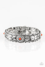 Load image into Gallery viewer, Paparazzi Southern Borders - Red - Stretchy Bracelet - $5 Jewelry with Ashley Swint