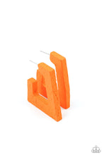 Load image into Gallery viewer, Paparazzi The Girl Next OUTDOOR - Orange - Wooden Earrings - $5 Jewelry with Ashley Swint