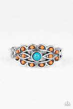 Load image into Gallery viewer, Paparazzi Totally Tangy - BLUE - and ORANGE Beads - Dainty Band Ring - $5 Jewelry with Ashley Swint
