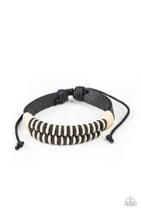 Paparazzi Trail Time - Black - Leather Urban Friendship - Bracelet - $5 Jewelry with Ashley Swint