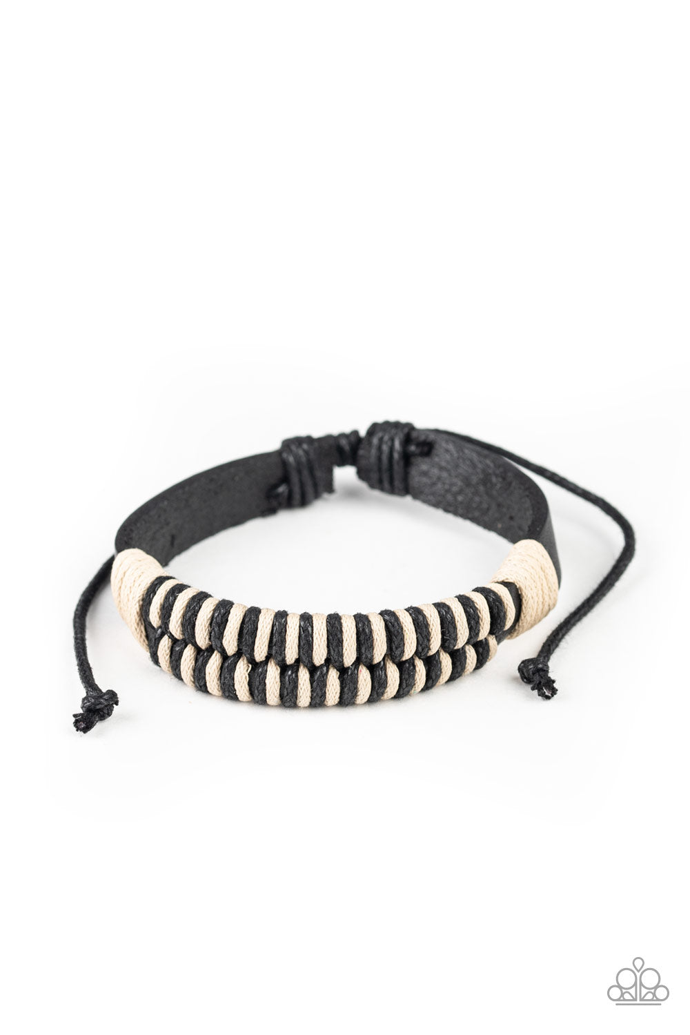 Paparazzi Trail Time - Black - Leather Urban Friendship - Bracelet - $5 Jewelry with Ashley Swint