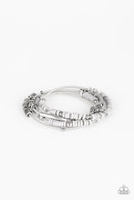 Load image into Gallery viewer, Paparazzi Tribal Spunk - Silver Beading - Set of 4 Stretchy - Bracelets - $5 Jewelry with Ashley Swint