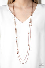 Load image into Gallery viewer, Paparazzi Ultrawealthy - Copper - Necklace &amp; Earrings - $5 Jewelry with Ashley Swint