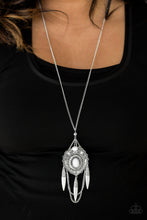 Load image into Gallery viewer, Paparazzi Cactus Canyon - White Necklace and matching Earrings - $5 Jewelry With Ashley Swint