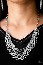 Load image into Gallery viewer, Paparazzi Color Bomb - Silver - Necklace &amp; Earrings - $5 Jewelry with Ashley Swint