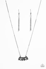 Load image into Gallery viewer, Paparazzi Deco Decadence - Silver - Smoky Rhinestones - Silver Necklace &amp; Earrings - $5 Jewelry with Ashley Swint