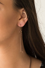 Load image into Gallery viewer, Paparazzi Free Bird - Copper - Feather Necklace and matching Earrings - $5 Jewelry With Ashley Swint
