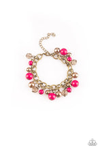 Load image into Gallery viewer, Paparazzi Grit and Glamour - Pink - Bold Brass Chain - Bracelet - $5 Jewelry With Ashley Swint
