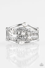 Load image into Gallery viewer, Paparazzi Magnificently Mermaid - White Pearl - Silver Ring - $5 Jewelry With Ashley Swint