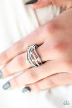 Load image into Gallery viewer, Paparazzi Magnificently Mermaid - White Pearl - Silver Ring - $5 Jewelry With Ashley Swint