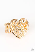 Load image into Gallery viewer, Paparazzi Meet Your MATCHMAKER - Gold - Filigree Heart - Ring - $5 Jewelry with Ashley Swint
