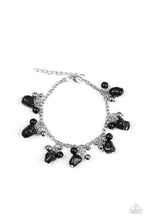 Load image into Gallery viewer, Paparazzi Mountain Mamba - Black Stone Beading - Silver Chain - Bracelet - $5 Jewelry With Ashley Swint