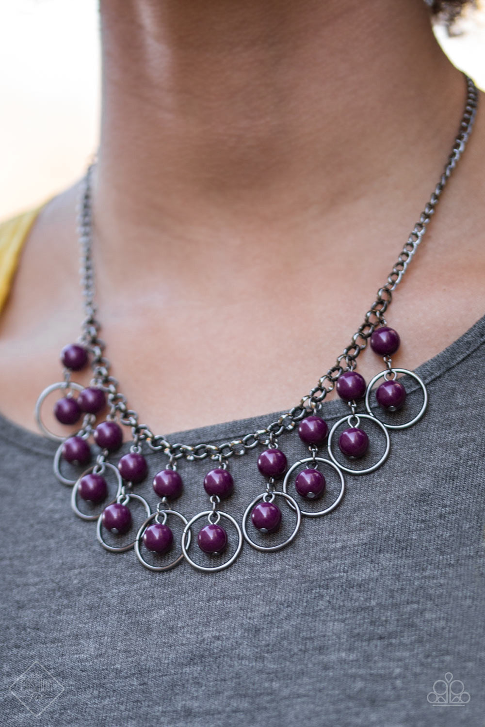 Paparazzi Really Rococo Purple Beads Necklace Earrings January 2019 Fashion Fix Exclusive 5 Jewelry with Ashley Swint