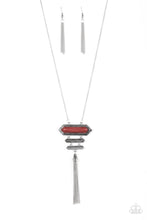 Load image into Gallery viewer, Paparazzi Rio Rendezvous - Brown - Shimmery Silver Tassels - Necklace &amp; Earrings - VINTAGE! - $5 Jewelry With Ashley Swint
