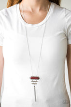 Load image into Gallery viewer, Paparazzi Rio Rendezvous - Brown - Shimmery Silver Tassels - Necklace &amp; Earrings - VINTAGE! - $5 Jewelry With Ashley Swint