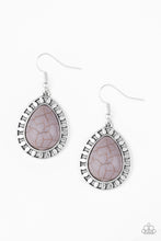Load image into Gallery viewer, Paparazzi Sahara Serenity - Silver Stone - Earrings - $5 Jewelry With Ashley Swint
