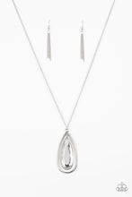 Load image into Gallery viewer, Paparazzi Accessories - The Royal Coronation - White - Teardrop Gem - Necklace and matching Earrings - $5 Jewelry with Ashley Swint