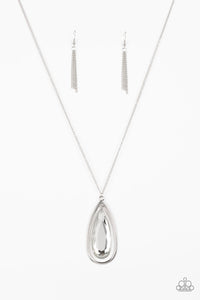 Paparazzi Accessories - The Royal Coronation - White - Teardrop Gem - Necklace and matching Earrings - $5 Jewelry with Ashley Swint