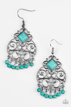 Load image into Gallery viewer, Paparazzi Western Wonder - Blue - Earrings - $5 Jewelry With Ashley Swint