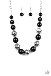 Paparazzi Floral Fusion - Black - Necklace & Earrings
