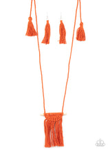 Load image into Gallery viewer, Paparazzi Between You and MACRAME - Orange - Necklace &amp; Earrings - $5 Jewelry with Ashley Swint