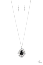Load image into Gallery viewer, Paparazzi Castle Couture - Black Gem - White Rhinestones - Necklace and matching Earrings - $5 Jewelry with Ashley Swint