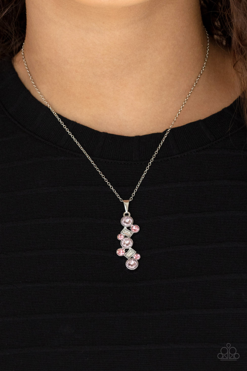 PRE-ORDER - Paparazzi Classically Clustered - Pink - Necklace & Earrings - $5 Jewelry with Ashley Swint