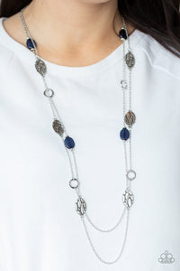 PRE-ORDER - Paparazzi Cobble Creeks - Blue - Necklace & Earrings - $5 Jewelry with Ashley Swint