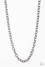 Load image into Gallery viewer, Paparazzi Courtside Seats - Black - Gunmetal Chain - Men&#39;s Collection - $5 Jewelry With Ashley Swint