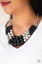 Load image into Gallery viewer, Paparazzi Dream Pop - Black and Silver Beads - Necklace and matching Earrings - $5 Jewelry With Ashley Swint