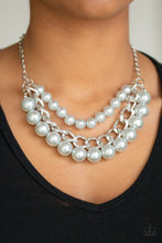 Load image into Gallery viewer, Paparazzi Empire State Empress - Silver Pearls - Thick Silver Chain - Necklace &amp; Earrings - $5 Jewelry With Ashley Swint