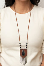 Load image into Gallery viewer, Paparazzi Enchantingly Tribal - Black - Necklace &amp; Earrings - $5 Jewelry with Ashley Swint