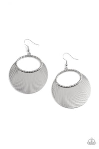 PRE-ORDER - Paparazzi Fan Girl Glam - Silver - Earrings - $5 Jewelry with Ashley Swint