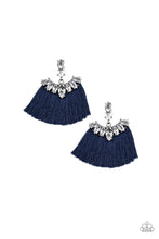 Load image into Gallery viewer, Paparazzi Formal Flair - Blue - Thread / Fringe - Rhinestones - Post Earrings - $5 Jewelry with Ashley Swint