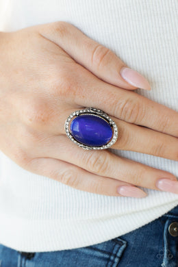 PRE-ORDER - Paparazzi Happily Ever Enchanted - Blue Cat's Eye Stone - Ring - $5 Jewelry with Ashley Swint