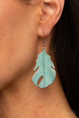 PRE-ORDER - Paparazzi Heads QUILL Roll - Copper - Earrings - $5 Jewelry with Ashley Swint