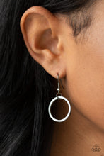 Load image into Gallery viewer, Paparazzi Jump Into The Ring - Black - Gunmetal Double Chain Necklace and matching Earrings - $5 Jewelry With Ashley Swint
